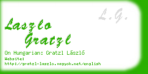 laszlo gratzl business card